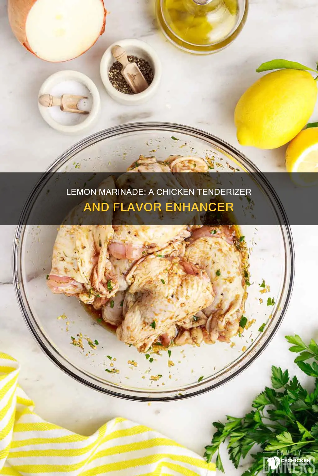 what does lemon as a marinade do to chicken