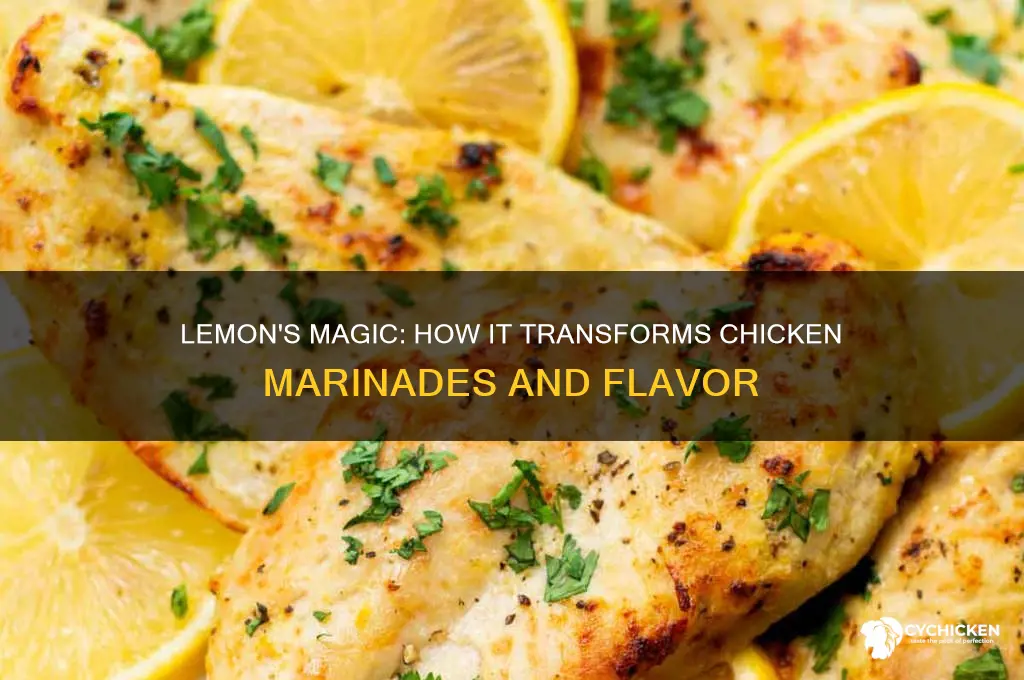 what does lemon do in marinating chicken