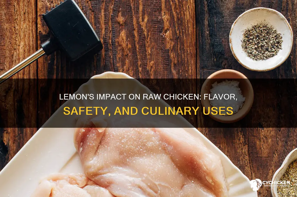what does lemon do to raw chicken