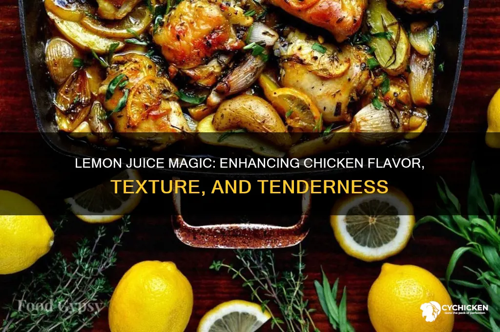 what does lemon juice do for chicken