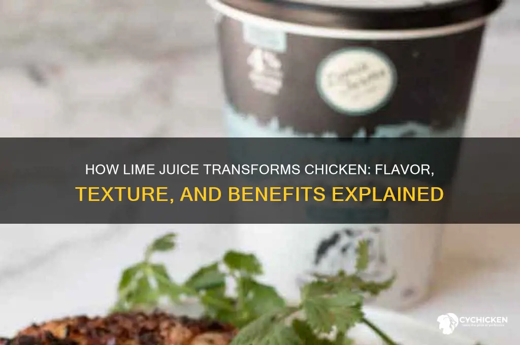 what does lime juice do to chicken
