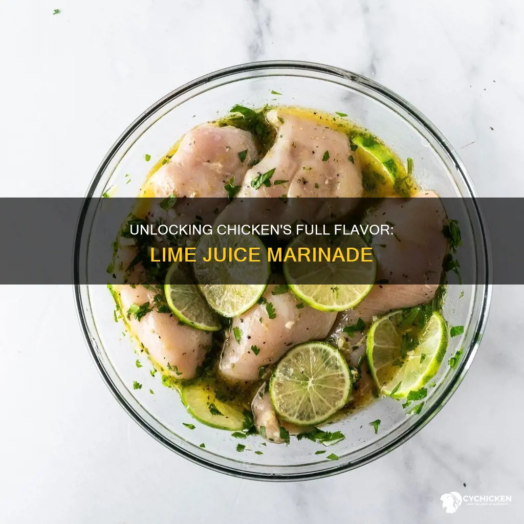 what does marinate chicken in lime juice do you