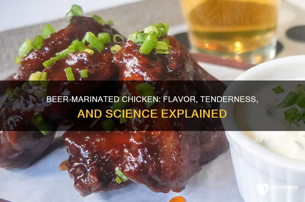 what does marinating chicken in beer do
