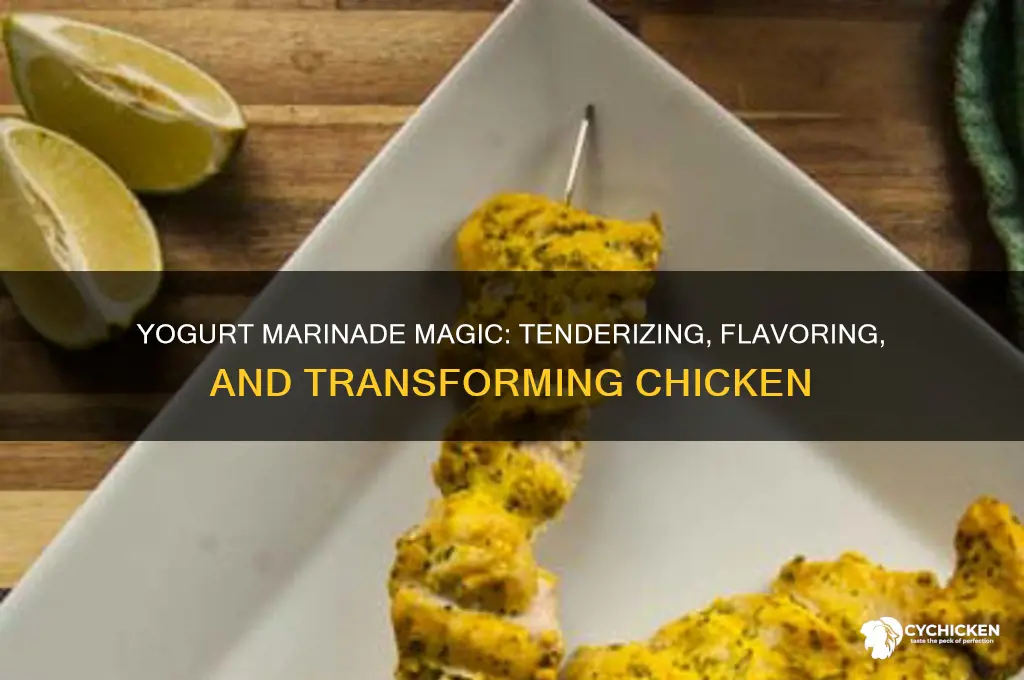 what does marinating chicken in yogurt do