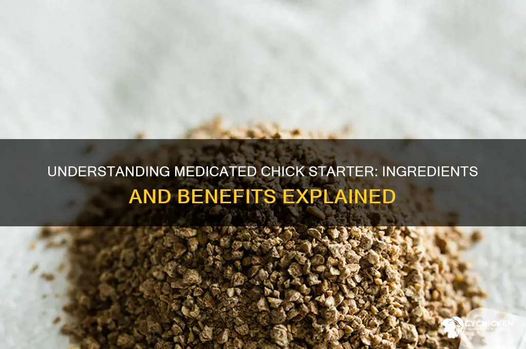 what does medicated chick starter have in it