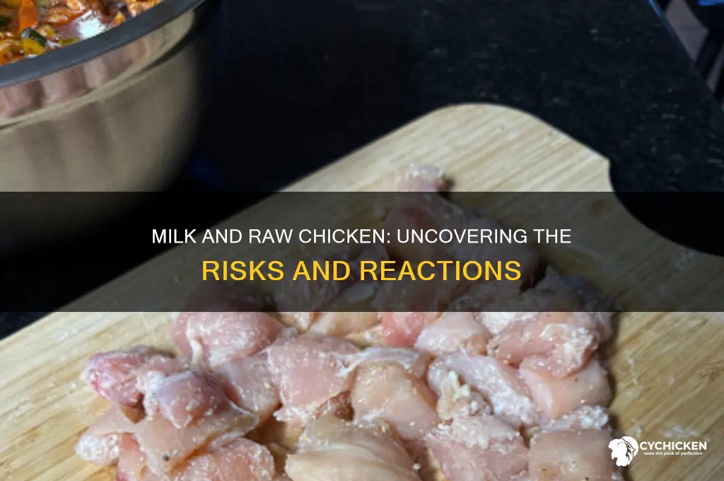 what does milk and raw chicken do