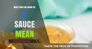 What Does 'No Chick-fil-A Sauce' Mean? Decoding the Menu Mystery