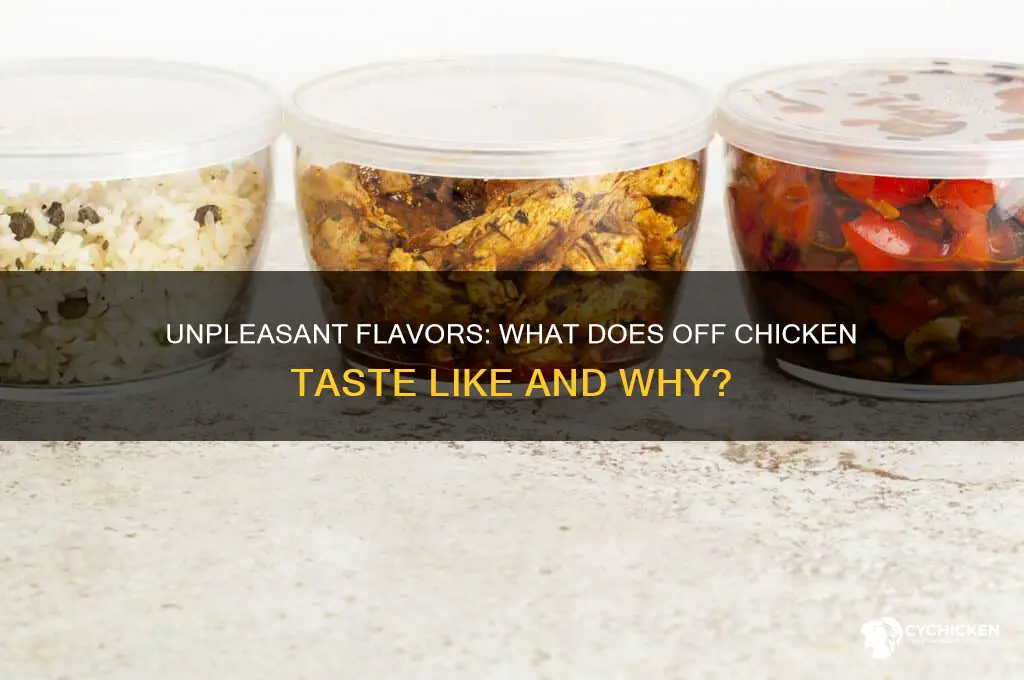 what does off chicken taste like