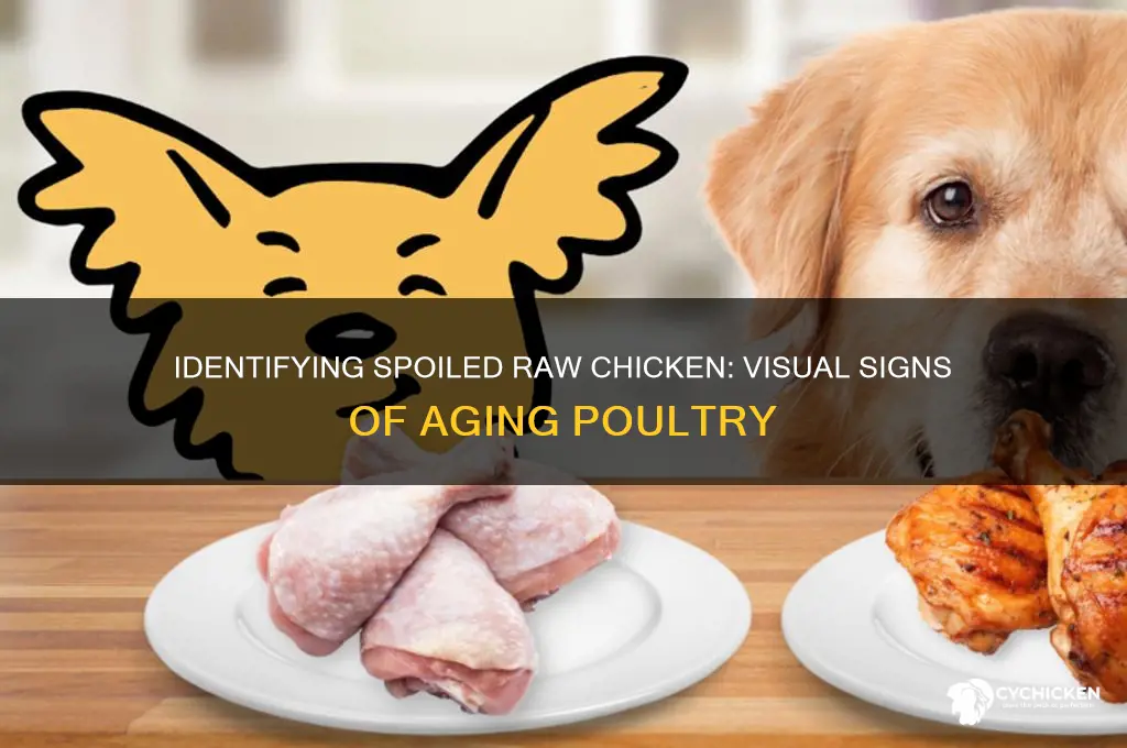 what does old raw chicken look like