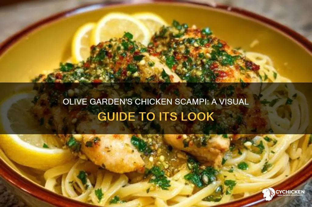 what does olive gardens chicken scampi look like