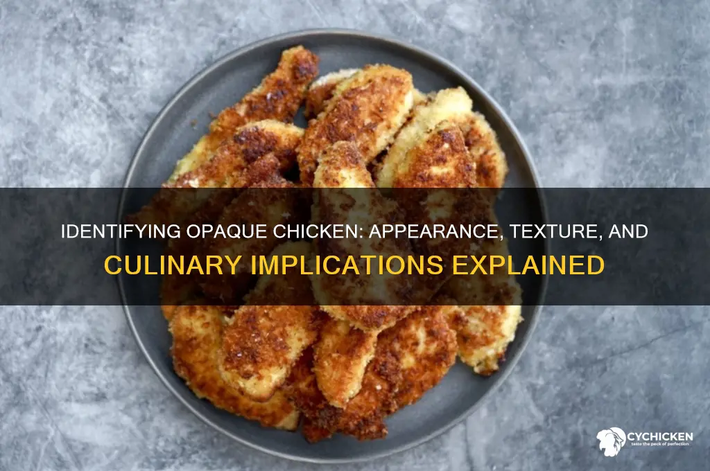 what does opaque chicken look like