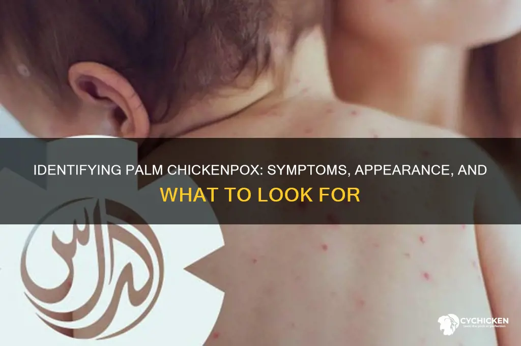 what does palm chicken pocks look like