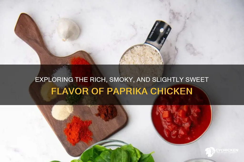what does paprika chicken taste like