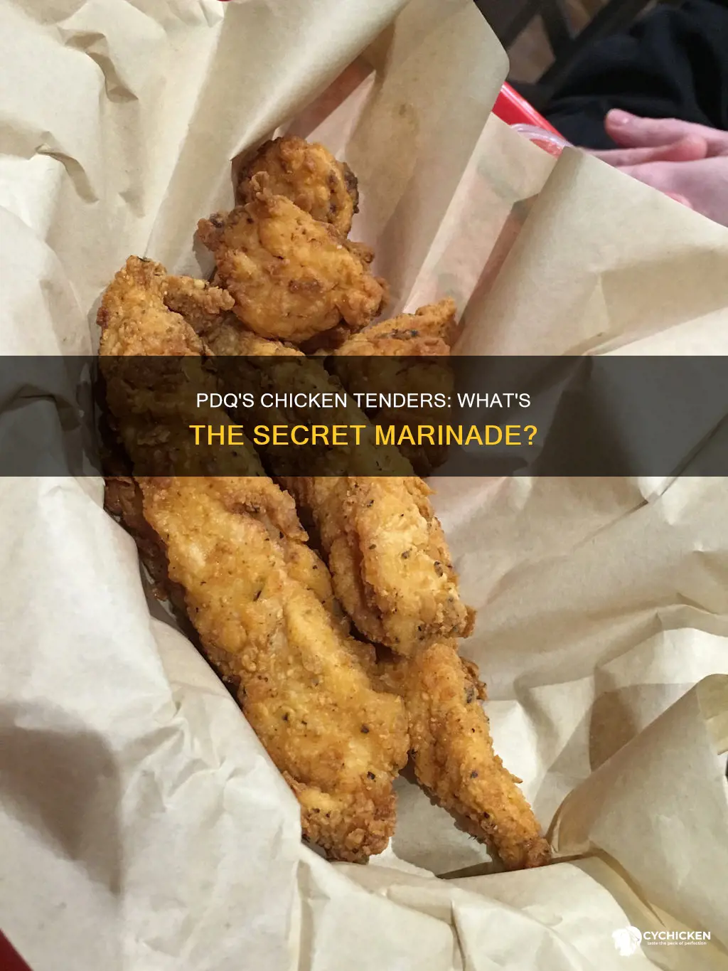 what does pdq is marinate their chicken tenders in