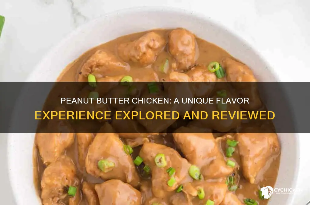 what does peanut butter chicken taste like