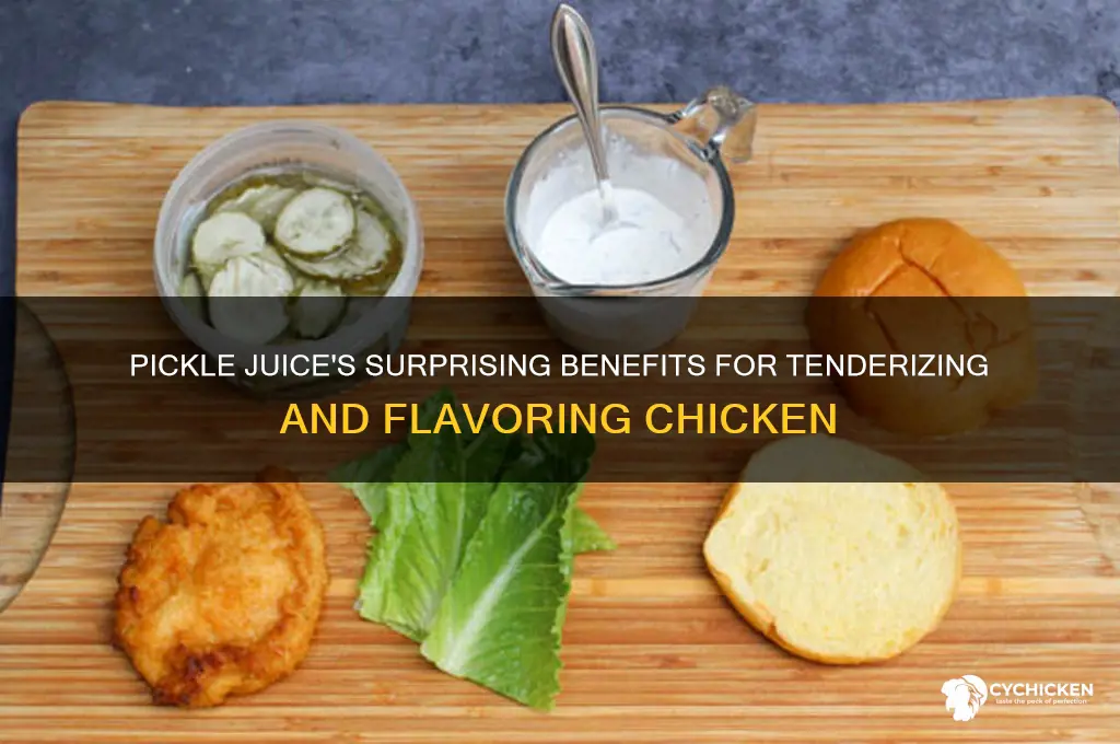what does pickle juice do for chicken