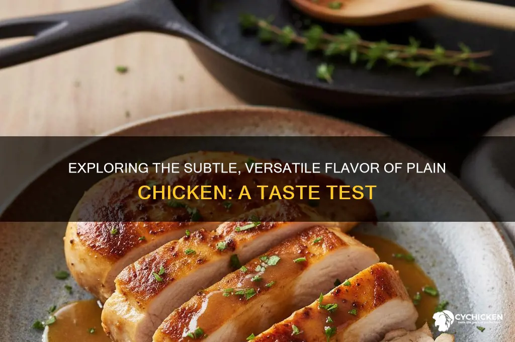 what does plain chicken taste like