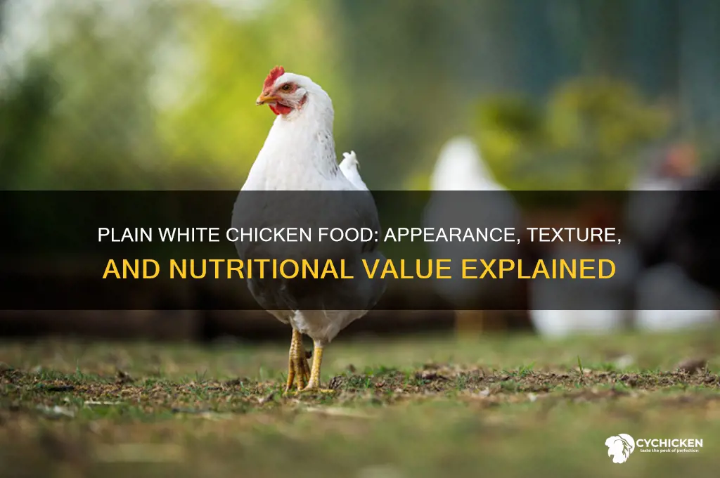 what does plainwhite chicken food look like