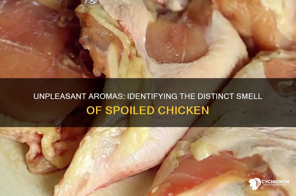 what does poor chicken smell like