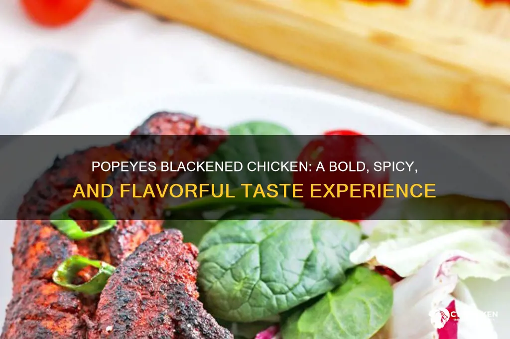 what does popeyes blackened chicken taste like