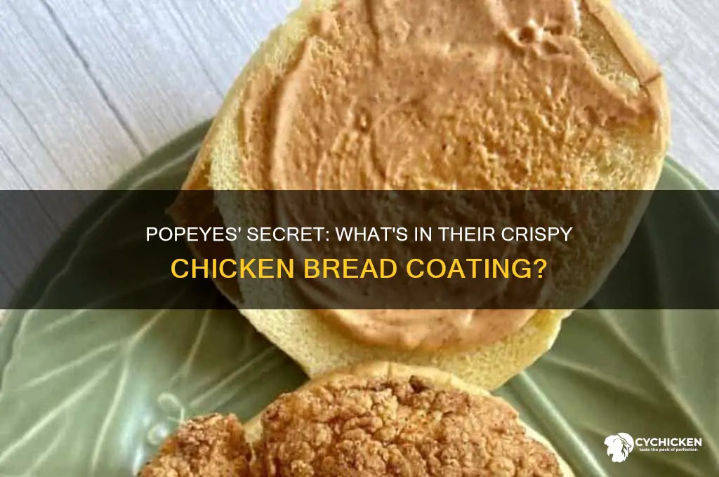 what does popeyes bread their chicken with