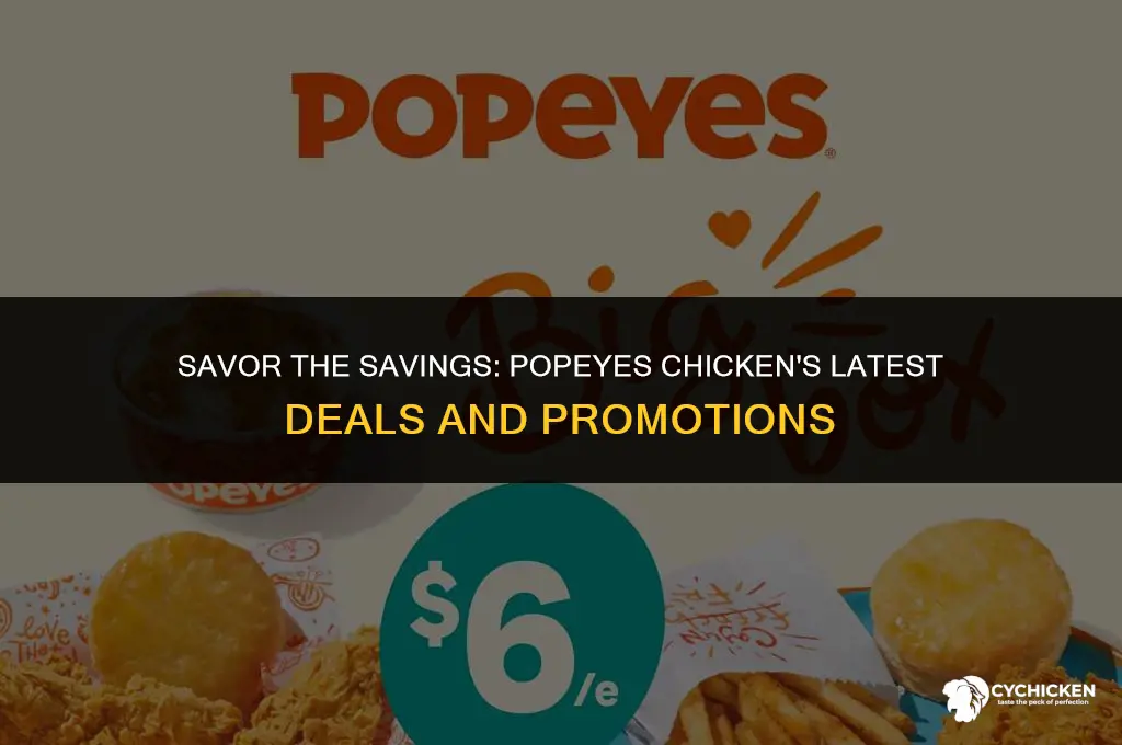 what does popeyes chicken have a sale on