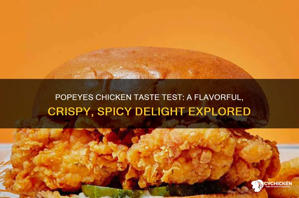 what does popeyes chicken taste like