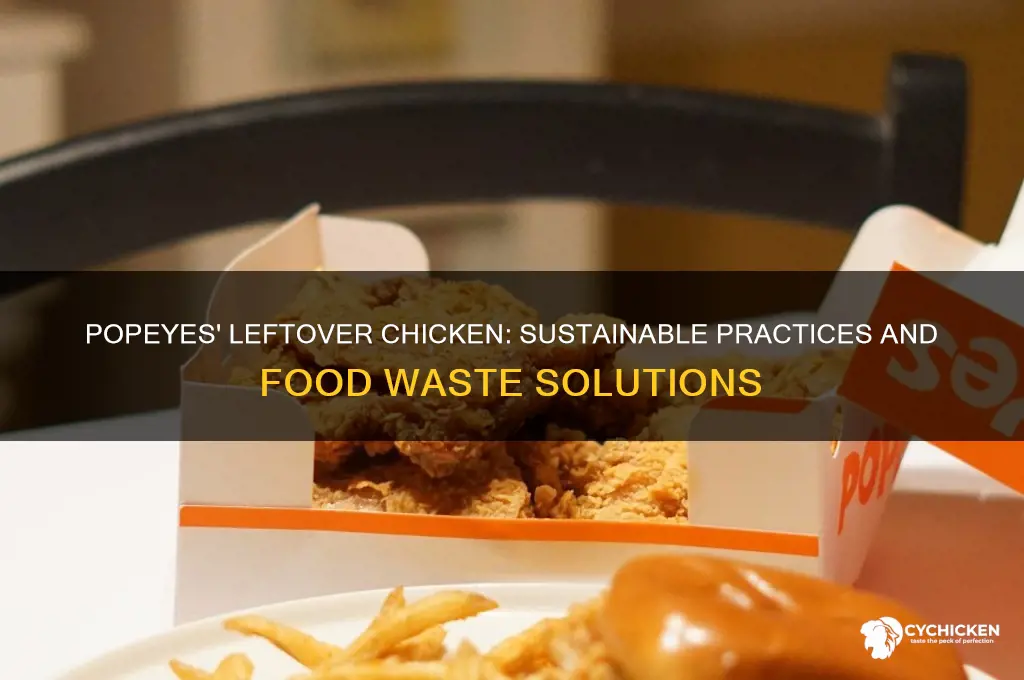what does popeyes do with leftover chicken