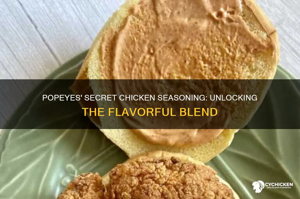 what does popeyes season their chicken with