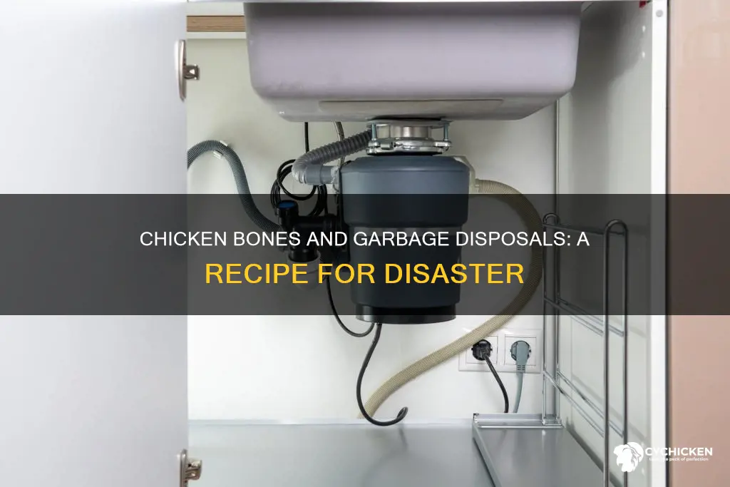 what does putting chicken bones down a garbage disposal do