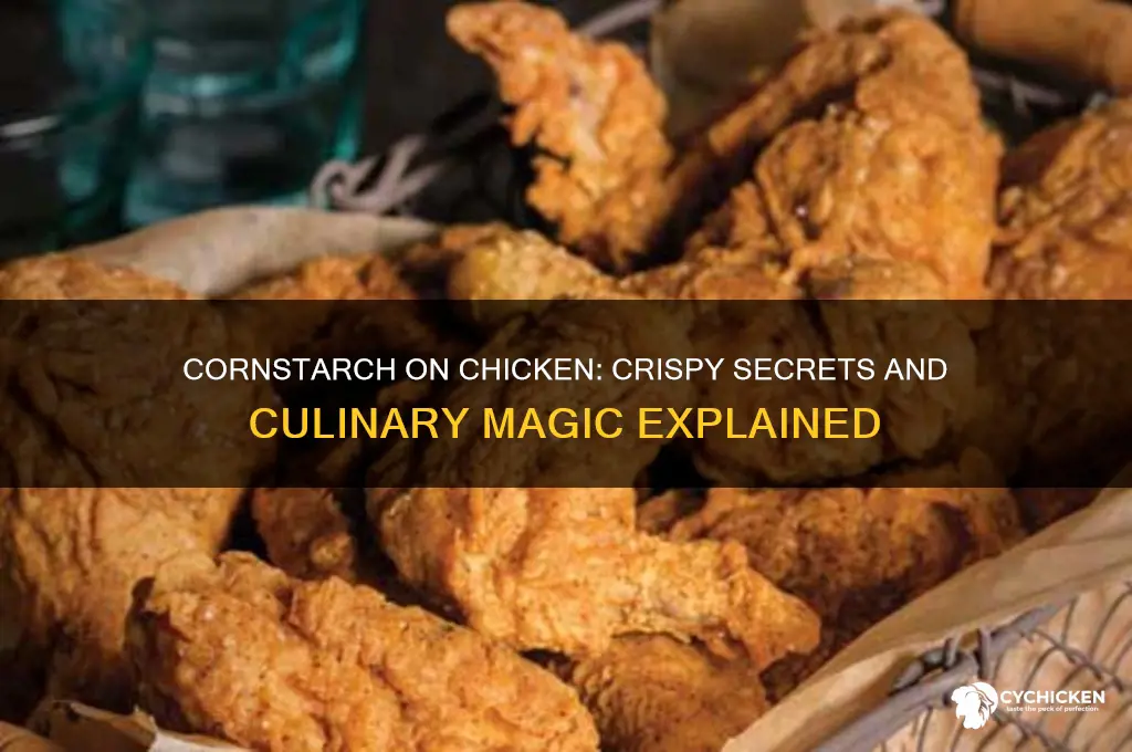 what does putting cornstarch on chicken do