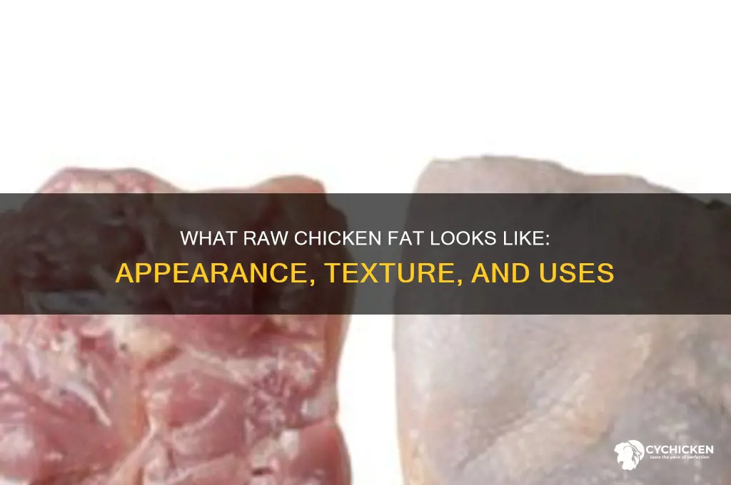 what does raw chicken fat looks like