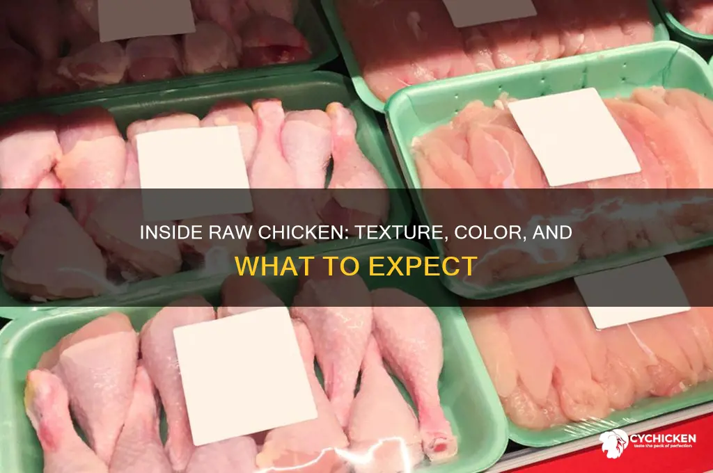 what does raw chicken look like on the inside