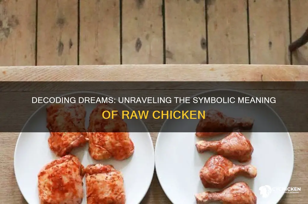 what does raw chicken mean in a dream