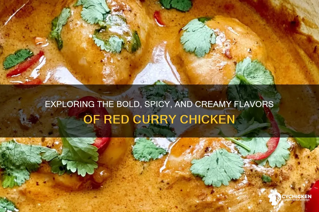 what does red curry chicken taste like