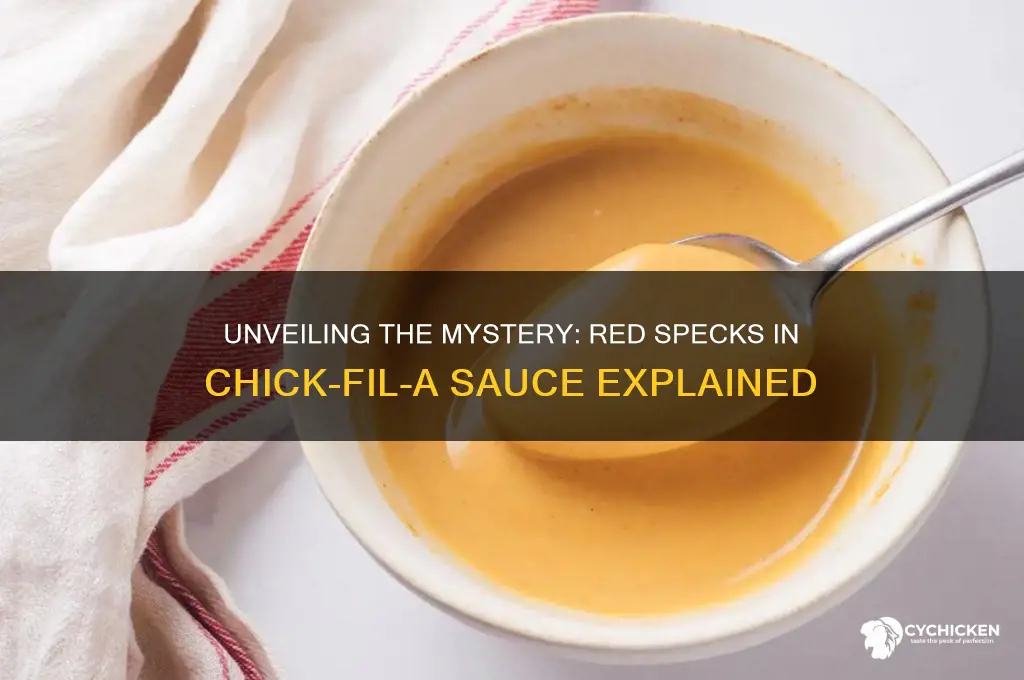 what does red specks in chick fil a sauce