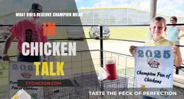 Understanding Reserve Champion: Decoding Poultry Show Titles in Chicken Talk