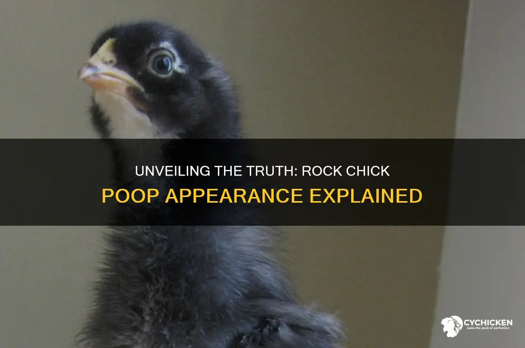 what does rock chick poop look like