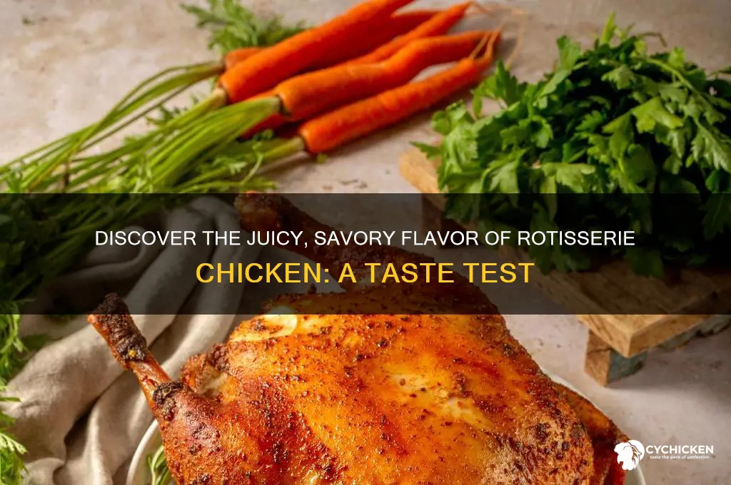 what does rotisserie chicken taste like
