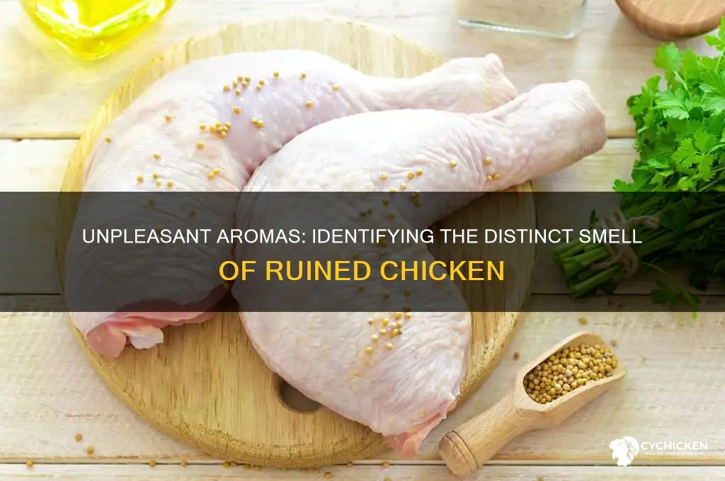 what does ruined chicken smell like