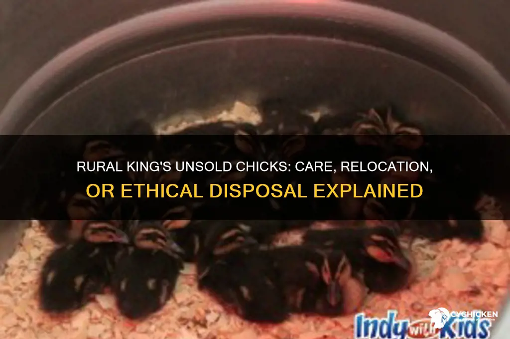 what does rural king do with unsold chicks