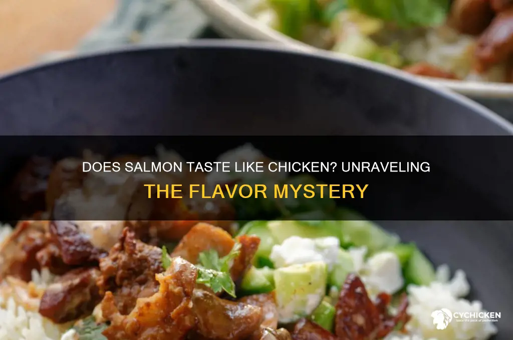 what does salmon taste like chicken