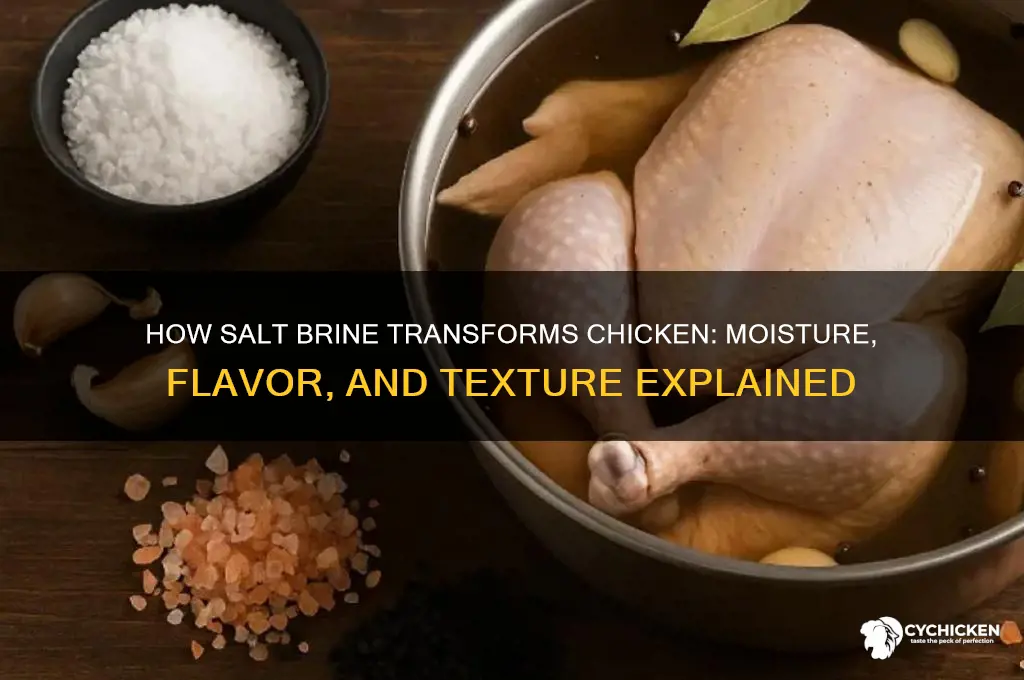 what does salt brine do to chicken