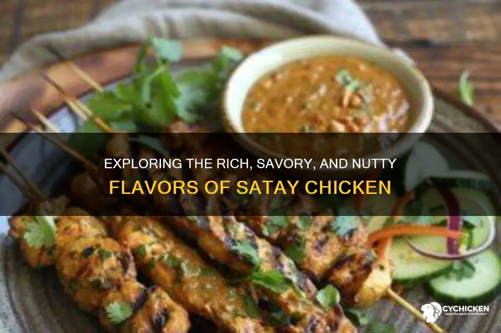 what does satay chicken taste like