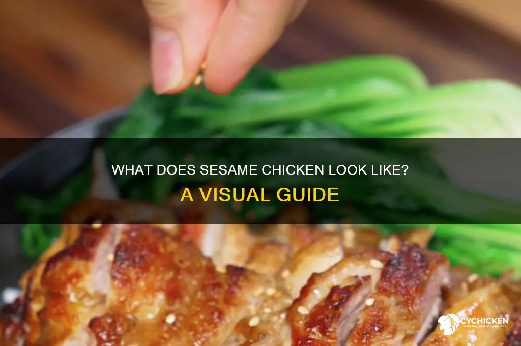 what does sesame chicken look like