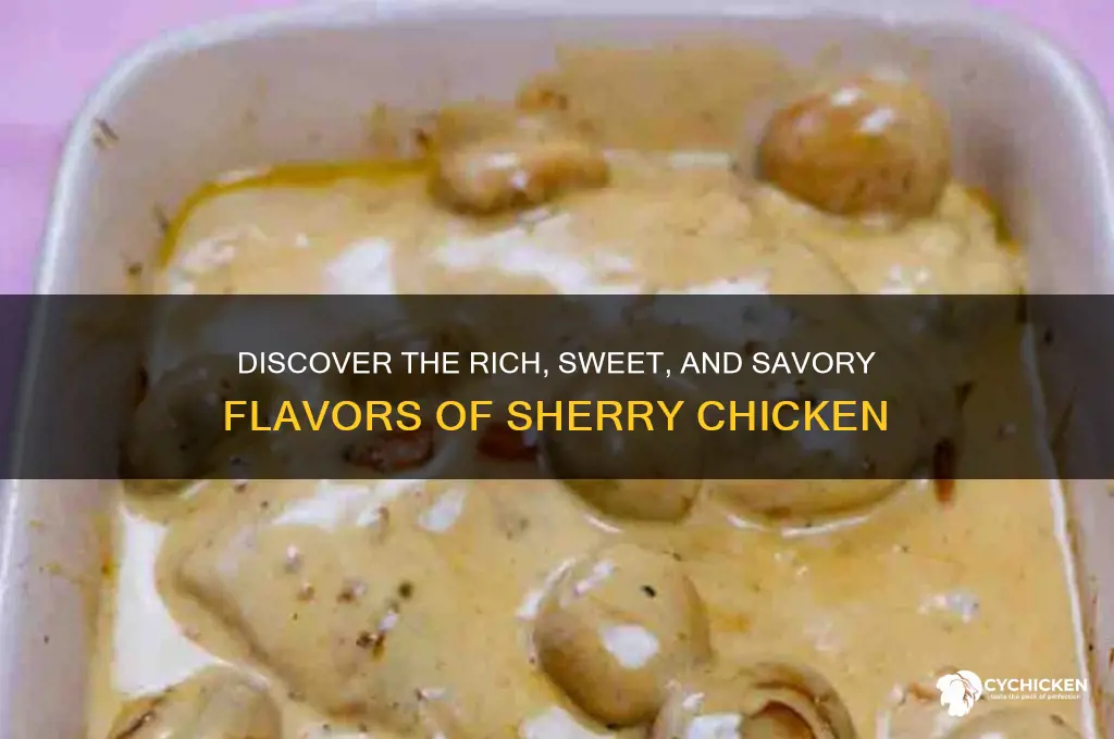 what does sherry chicken taste like