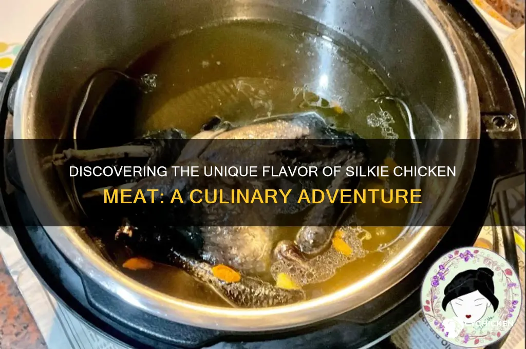 what does silkie chicken meat taste like