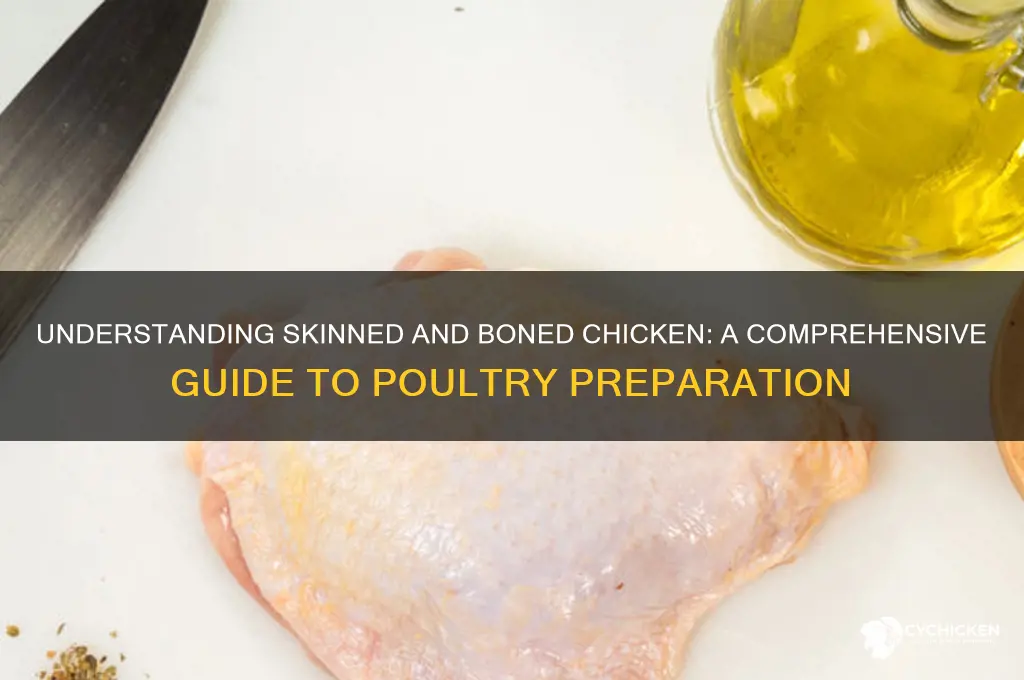 what does skinned and boned chicken mean