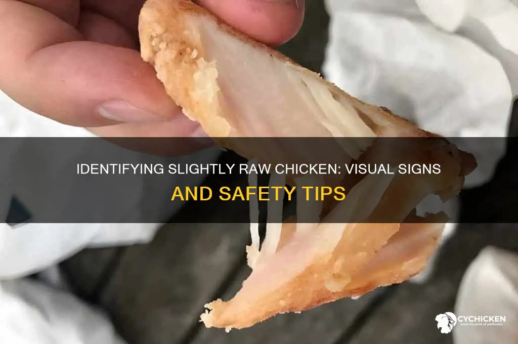 what does slightly raw chicken look like