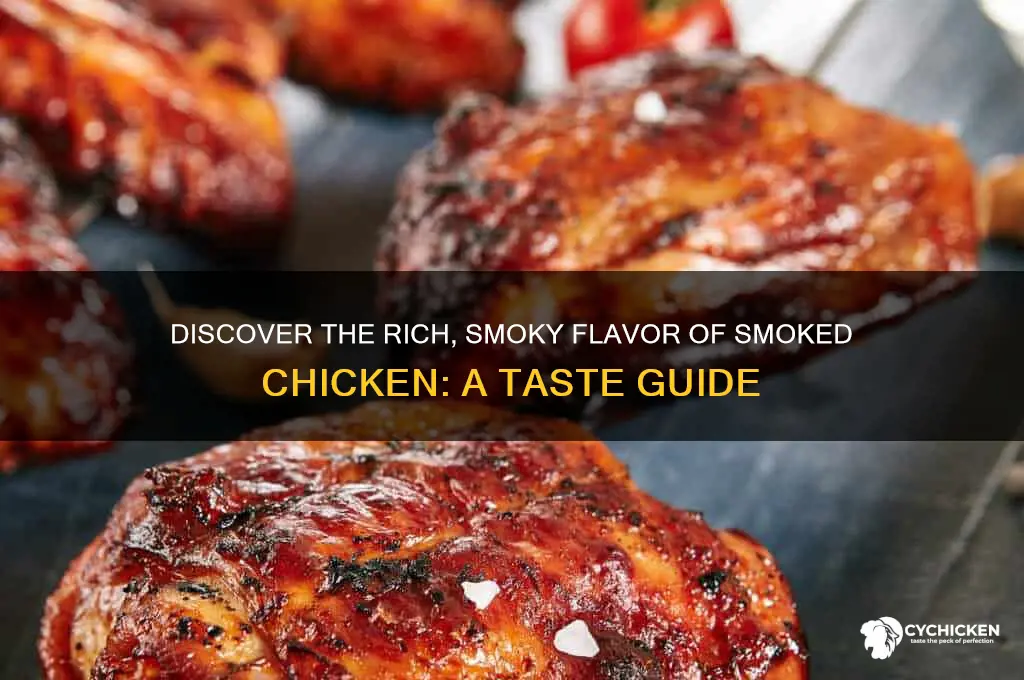 what does smoked chicken taste like